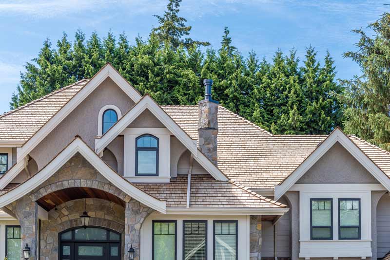 Pleasanton home with a sporadic roof leak fixed by Element Roofing.